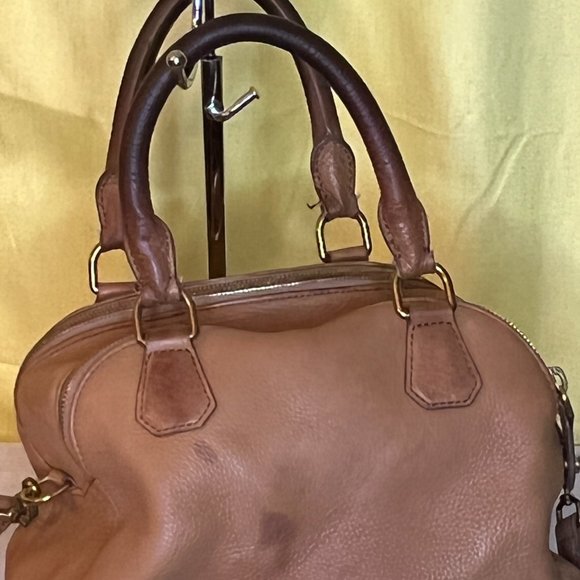 J. Crew Biennial Medium Satchel Pebbled Leather - Picture 2 of 16